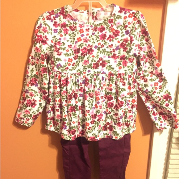 Carter's Other - Floral shirt with matching pants Carter's Other - Floral shirt with matching pants